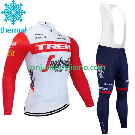 Conjunto Maillot + Culotte largo con tirantes Invierno Termico Trek-Segafredo 2023 N001